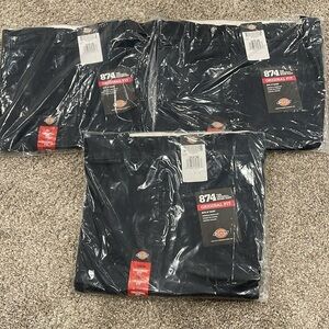 Dickies Men’s Original 874 Work Pant 3 pairs Brand New